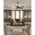 Ceiling Fans | Casablanca 55035 Fellini 60 in. Transitional Brushed Cocoa Walnut Regal-Style Carved Wood Indoor Ceiling Fan image number 6