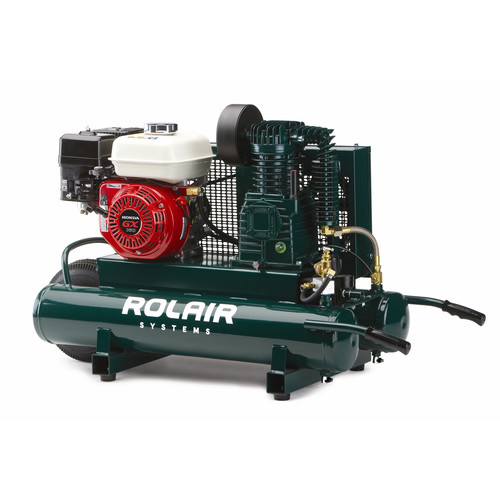 Portable Air Compressors | Rolair 4090HK17-0001 9 Gallon 163cc 5.5 HP Portable Belt Drive Air Compressor image number 0