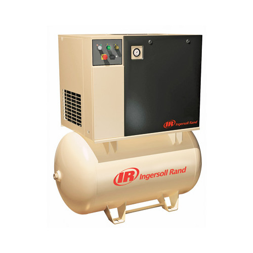 Stationary Air Compressors | Ingersoll Rand UP6-5-125H 5 HP 230/1 125 PSI 120 Gallon Rotary Screw Air Compressor image number 0