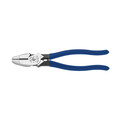 Pliers | Klein Tools D213-9NETH 9 in. Lineman's Bolt-Thread Holding Pliers with Rounded Nose and Knurled Jaw image number 0