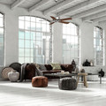 Ceiling Fans | Casablanca 59511 54 in. Traditional Panama DC Brushed Nickel Walnut Indoor Ceiling Fan image number 8