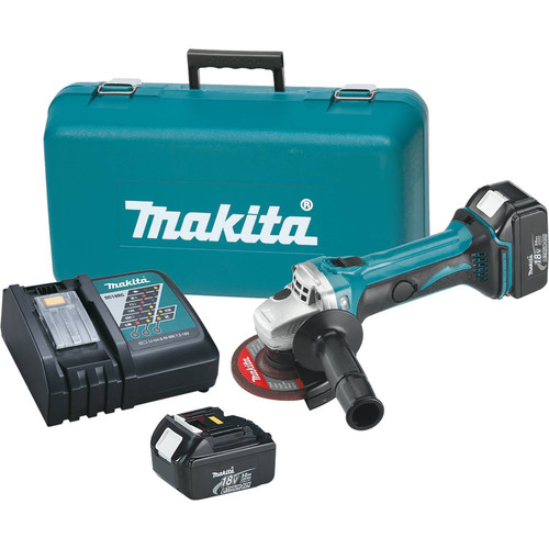 Angle Grinders | Makita XAG01 LXT 18V 3.0 Ah Cordless Lithium-Ion 4-1/2 in. Cut-Off/Angle Grinder Kit image number 0