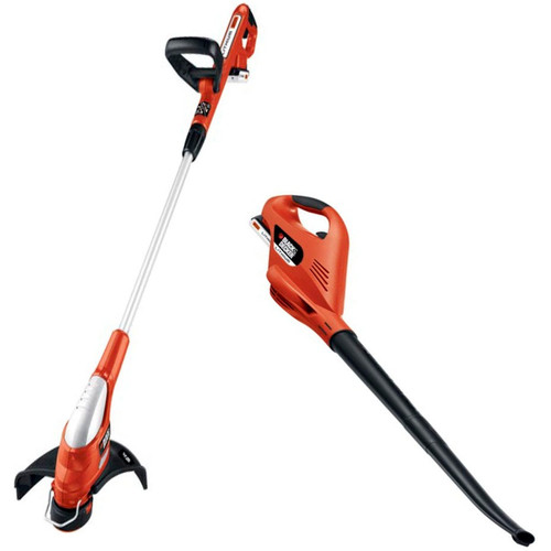Outdoor Power Combo Kits | Factory Reconditioned Black & Decker LCSSW220R 20V MAX Cordless Lithium-Ion Grass Trimmer and Blower Sweeper Combo Kit image number 0