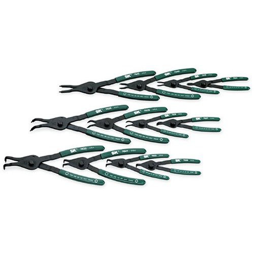 Pliers | SK Hand Tool 7612 12-Piece Convertible Retaining Ring Pliers Set image number 0