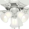Ceiling Fans | Hunter 51010 42 in. Southern Breeze White Ceiling Fan with Light image number 10