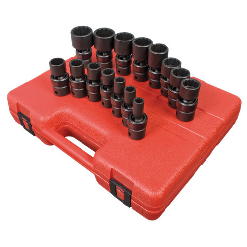 Sockets | Sunex 2856 15-Piece 1/2 in. Drive 12-Point SAE Universal Impact Socket Set image number 0