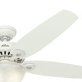 Ceiling Fans | Hunter 53362 56 in. Builder Great Room Snow White Ceiling Fan with Light image number 4