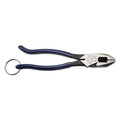 Pliers | Klein Tools D213-9STT Ironworker Pliers with Heavy Duty Knurled Jaws, Induction Hardened Knives, and a Split Tether Ring image number 2