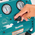 Portable Air Compressors | Makita AC001 0.6 HP 1 Gallon Oil-Free Hand Carry Air Compressor image number 6