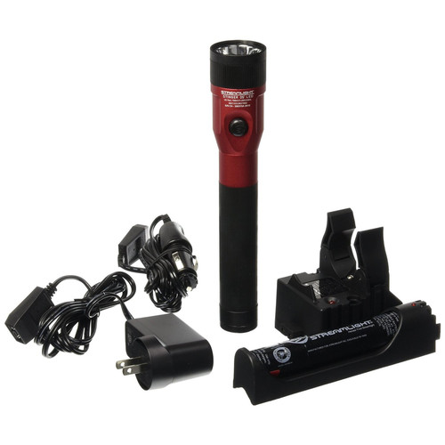 Flashlights | Streamlight 75616 Stinger DS LED Rechargeable Flashlight with Piggyback Charger (Red) image number 0