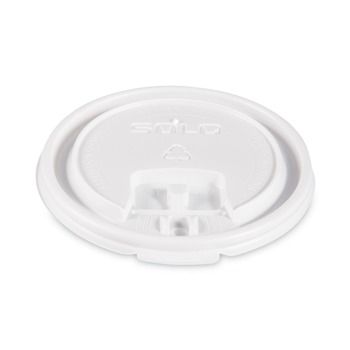  | SOLO LB3101-00007 Lift Back and Lock Tab Lids for 10 oz. Cups - White (100/Sleeve, 10 Sleeves/Carton)