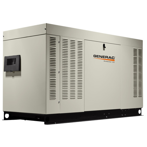 Standby Generators | Generac RG04854ANAC Protector QS 120/240V 5.4L 48 kW Single Phase Liquid-Cooled Aluminum Automatic Standby Generator (LP/NG) - CARB image number 0