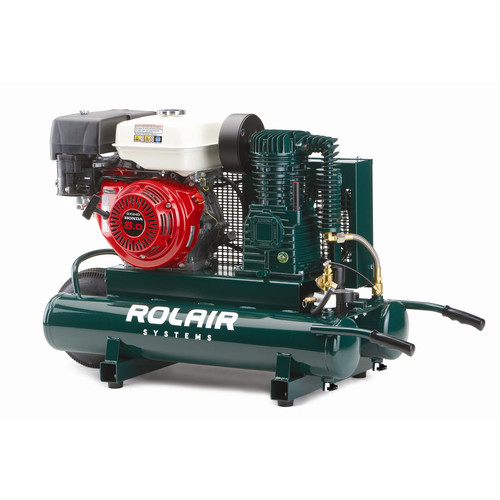 Portable Air Compressors | Rolair 1040HK18-0001 9 Gallon 270cc 9 HP Portable Belt Drive Air Compressor image number 0