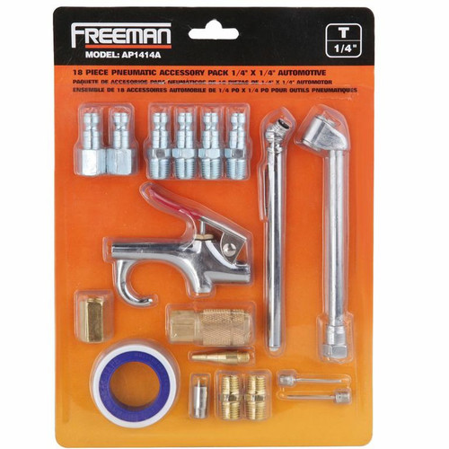 Air Tool Adaptors | Freeman AP1414A 18-Piece 1/4 in. x 1/4 in. Automotive Accessory Pack image number 0