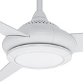Ceiling Fans | Casablanca 59065 52 in. Tercera Snow White Ceiling Fan with Light and Remote image number 2