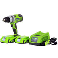 Drill Drivers | Greenworks 32032 24V Cordless Lithium-Ion DigiPro 2-Speed Compact Drill image number 0