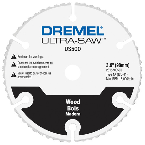 Circular Saw Accessories | Dremel US500-01 4 in. Carbide Wood Cutting Wheel image number 0