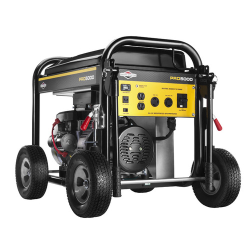 Portable Generators | Briggs & Stratton 30554 5,000 Watt Pro Series Portable Generator image number 0