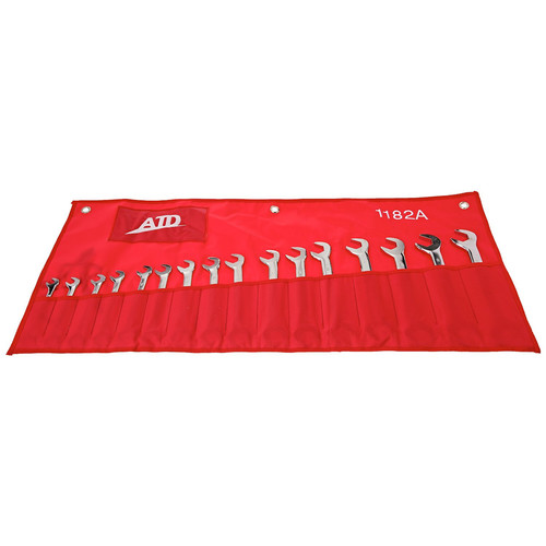 Angled Wrenches | ATD 1182 16-Piece Metric Combination Angled Wrench Set image number 0