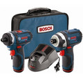 Combo Kits | Bosch CLPK27-120 12V Max Compact Lithium-Ion Cordless 2-Speed Pocket Driver and Impact Driver 2-Tool Combo Kit (2 Ah) image number 0