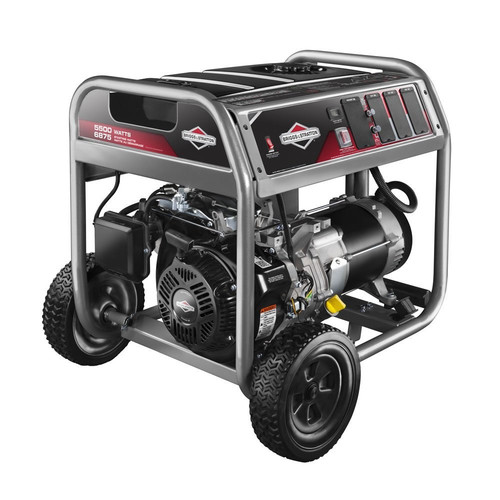 Portable Generators | Briggs & Stratton 30608 5,500 Watt Gas Powered Portable Generator with 6 Household Outlets image number 0