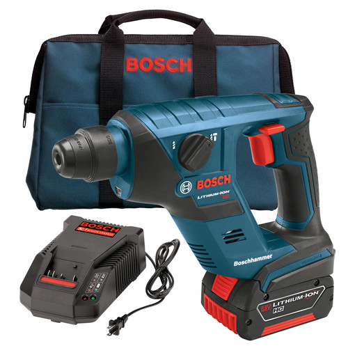 Rotary Hammers | Bosch RHS181K 18V Cordless Lithium-Ion Compact SDS-Plus Rotary Hammer Kit image number 0