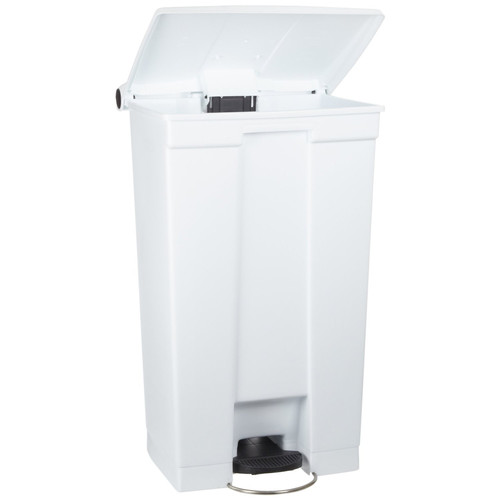 Trash & Waste Bins | Rubbermaid Commercial FG614300WHT Indoor Utility 8-Gallon Square Step-On Waste Container (White) image number 0