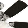 Ceiling Fans | Hunter 52081 44 in. Caraway Five Minute Fan Brushed Nickel Ceiling Fan with Light image number 9