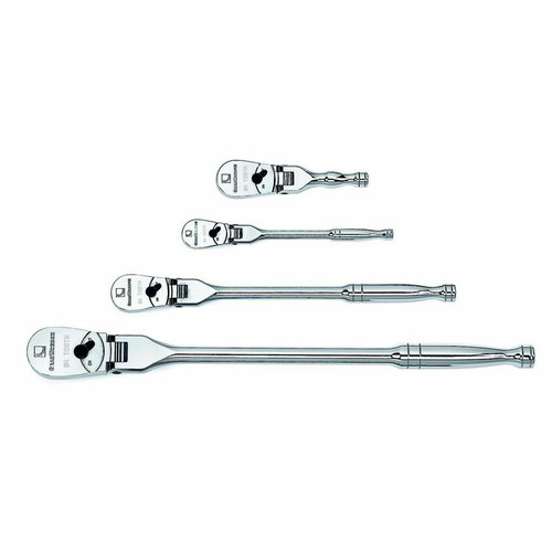 Ratchets | GearWrench 81230F 4-Piece 84 Tooth Full Polish Flex Handle Ratchet Set image number 0