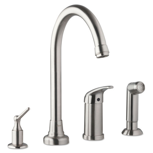 Kitchen Faucets | Gerber D409112SS Melrose 1.75 GPM Single Handle High-Rise Kitchen Faucet with Spray Nozzle (Stainless Steel) image number 0