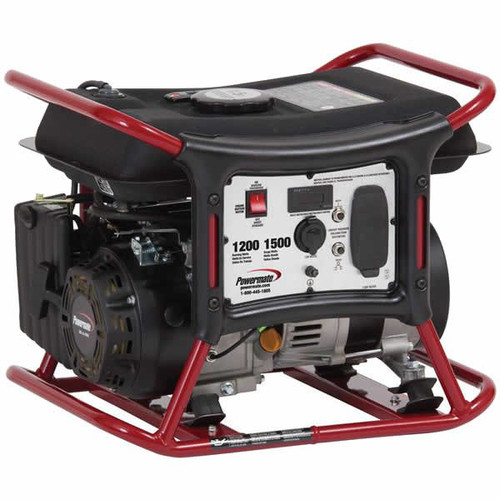 Portable Generators | Powermate PM0141200 1,200 Watt Portable Generator with Manual Start image number 0