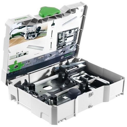 Router Accessories | Festool LR 32 Hole Drilling Set with T-Loc Systainer for OF 1010 and OF 1400 image number 0