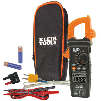 CLAMP METERS | Klein Tools Digital AC TRMS Low Impedance Cordless Auto-Range Clamp Meter Kit