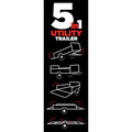 Utility Trailer | Detail K2 MMT5X7 5 ft. x 7 ft. Multi Purpose Utility Trailer (Black Powder-Coated) image number 1