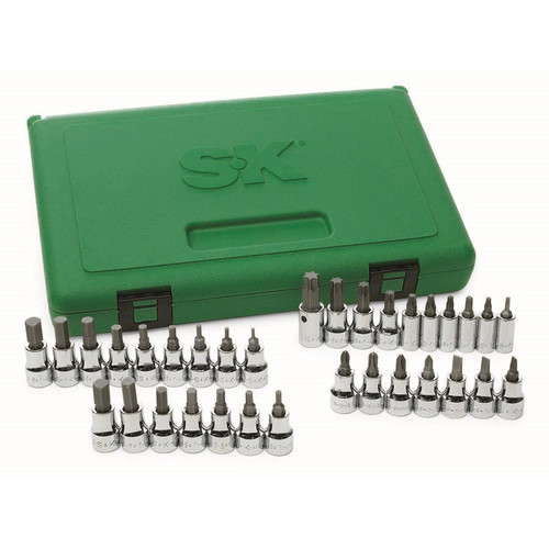 Socket Sets | SK Hand Tool 89039 33-Piece 1/4 in. and 3/8 in. Drive SuperSet Bit Socket Set image number 0