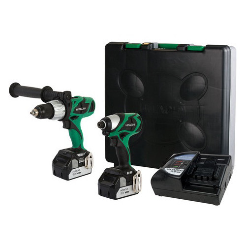 Combo Kits | Hitachi KC18DJL HXP 18V Cordless Lithium-Ion 1/2 in. Brushless Hammer Drill and Impact Driver Combo Kit image number 0