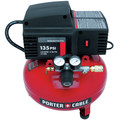 Portable Air Compressors | Porter-Cable PCFP02003 135 PSI 3.5 Gallon Oil-Free Pancake Compressor image number 2