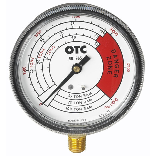 Automotive | OTC Tools & Equipment 9651 0 - 100 Ton 4-Scales Pressure Gauge image number 0