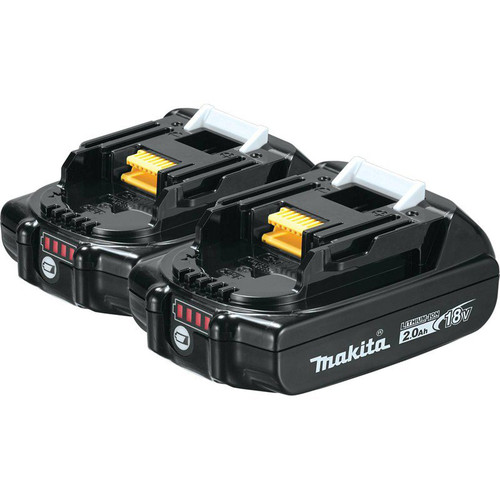 Batteries | Makita BL1820B-2 18V LXT 2 Ah Lithium-Ion Compact Battery (2-Pack) image number 0