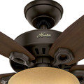 Ceiling Fans | Hunter 52218 42 in. Builder Small Room New Bronze Ceiling Fan with Light image number 3