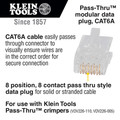 Electronics | Klein Tools VDV826-704 50-Piece  RJ-45/CAT6A/UTPUTP Modular Data Plug Set - Clear image number 1