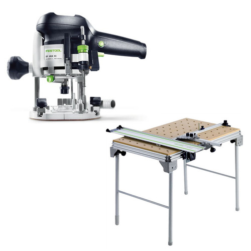 Plunge Base Routers | Festool OF 1010 EQ Plunge Router plus Multi-Function Work Table image number 0