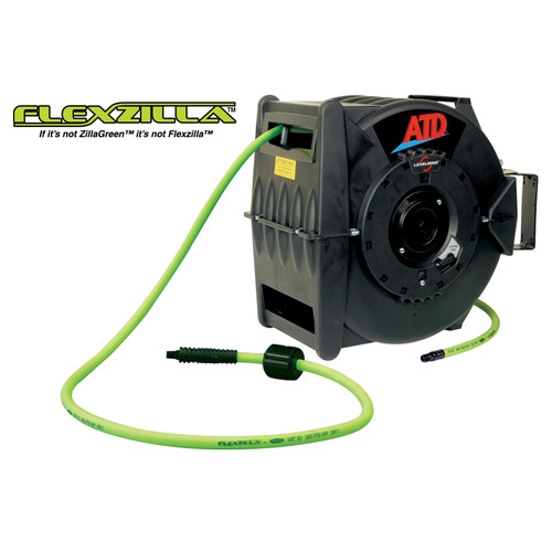 Air Hoses and Reels | ATD LevelWind 3/8 in. x 60 ft. Premium FlexZilla Retractable Air Hose Reel image number 0