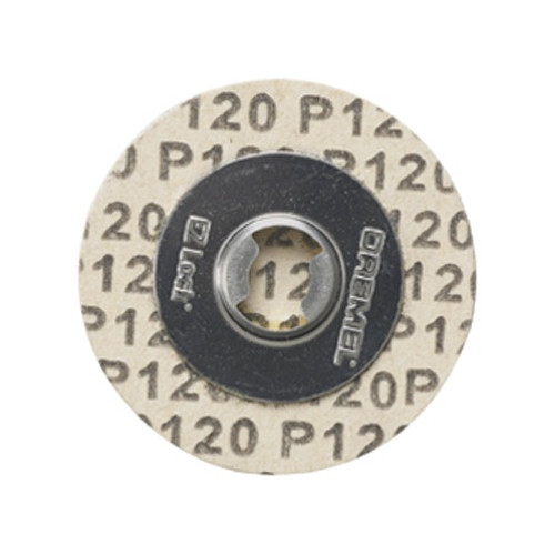 Grinding, Sanding, Polishing Accessories | Dremel EZ412SA 1-1/4 in. 120-Grit EZ Lock Sanding Discs (5-Pack) image number 0
