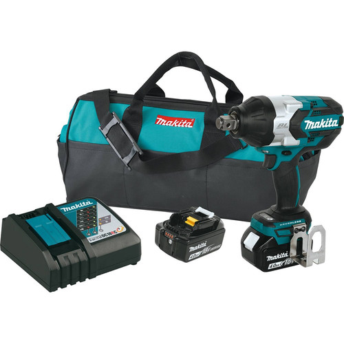Impact Wrenches | Makita XWT07M 18V LXT Lithium-Ion Brushless High Torque 3/4 in. Square Drive Impact Wrench w/Friction Ring Kit image number 0