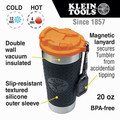 Coolers & Tumblers | Klein Tools 55580 Tradesman 20 oz. Stainless Steel Tumbler with Flip-top Lid image number 1