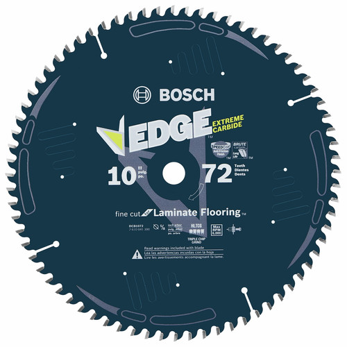 Circular Saw Blades | Bosch DCB1072 Daredevil 10 in. 72 Tooth Circular Saw Blade for Laminate and Melamine image number 0