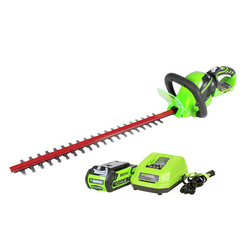 Hedge Trimmers | Greenworks 22262 40V G-MAX Lithium-Ion 24 in. Rotating Hedge Trimmer image number 0