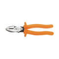 Pliers | Klein Tools D213-9NE-CR-INS 9 in. Insulated Cutting and Crimping Pliers with New England Nose image number 0