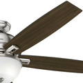 Ceiling Fans | Hunter 54172 60 in. Donegan Brushed Nickel Ceiling Fan with Light image number 5